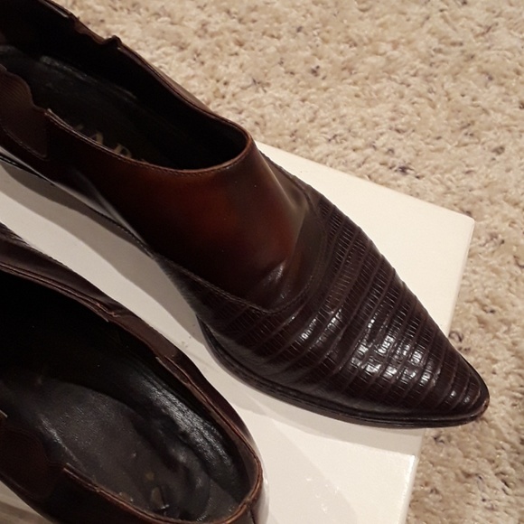 Prada lizard low heel booties - Picture 2 of 3